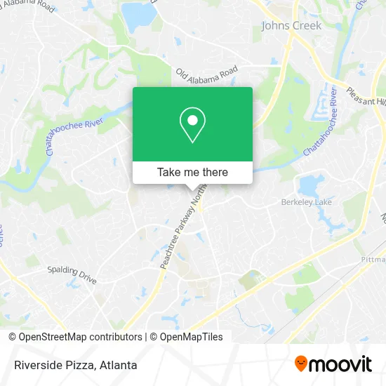 Riverside Pizza map