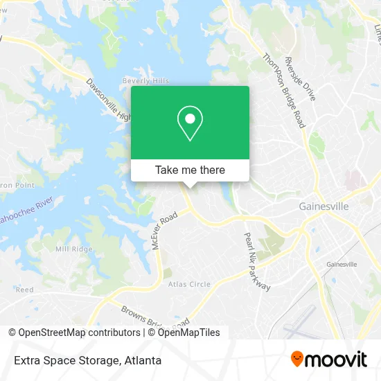 Extra Space Storage map
