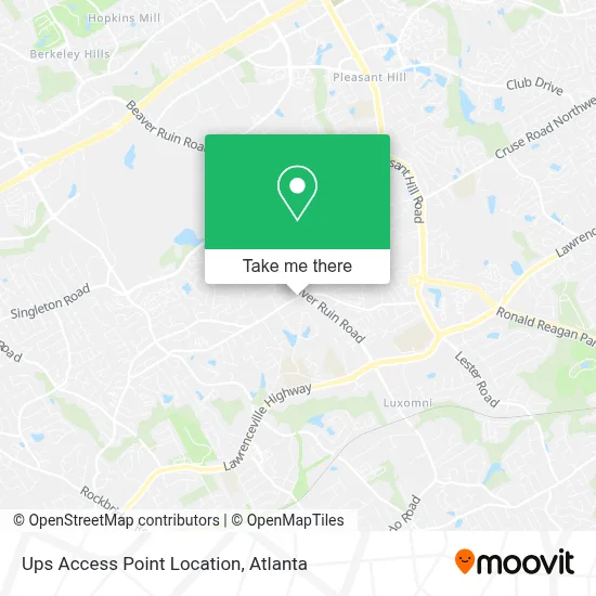 Ups Access Point Location map