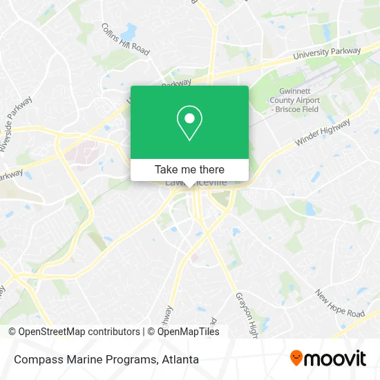Compass Marine Programs map