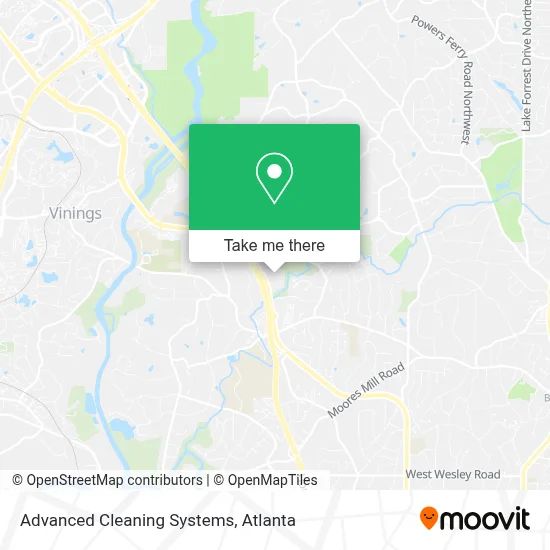 Advanced Cleaning Systems map
