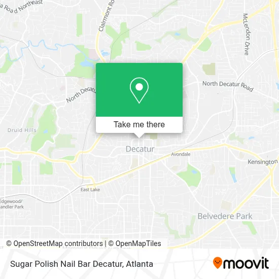 Sugar Polish Nail Bar Decatur map