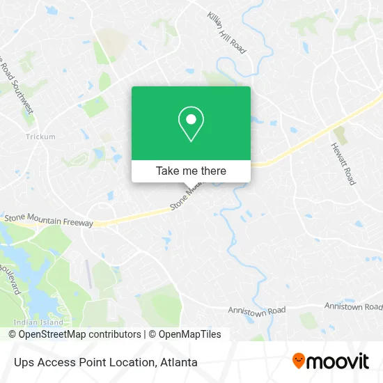 Ups Access Point Location map