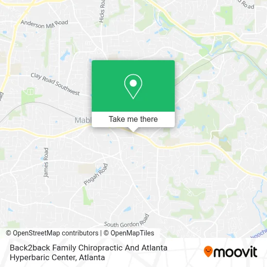 Back2back Family Chiropractic And Atlanta Hyperbaric Center map