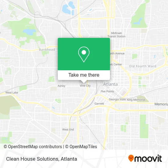 Clean House Solutions map