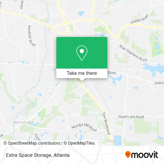 Extra Space Storage map