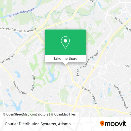Courier Distribution Systems map