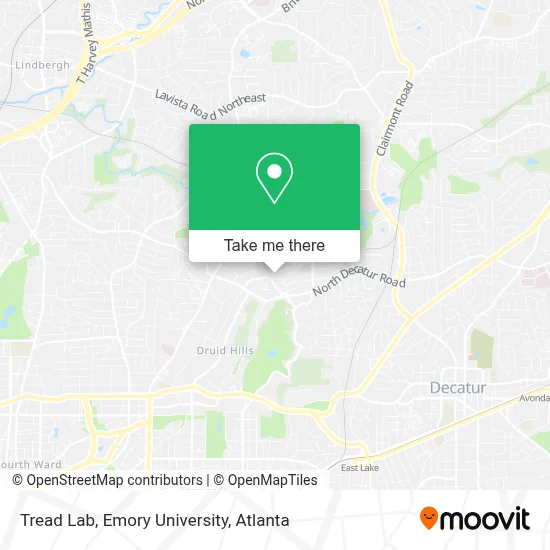 Tread Lab, Emory University map