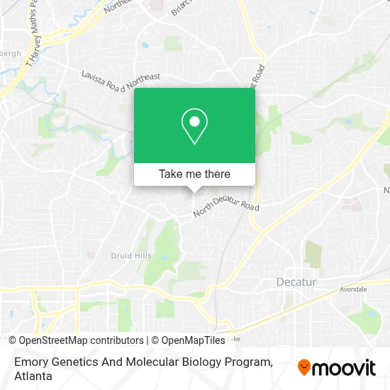 Emory Genetics And Molecular Biology Program map