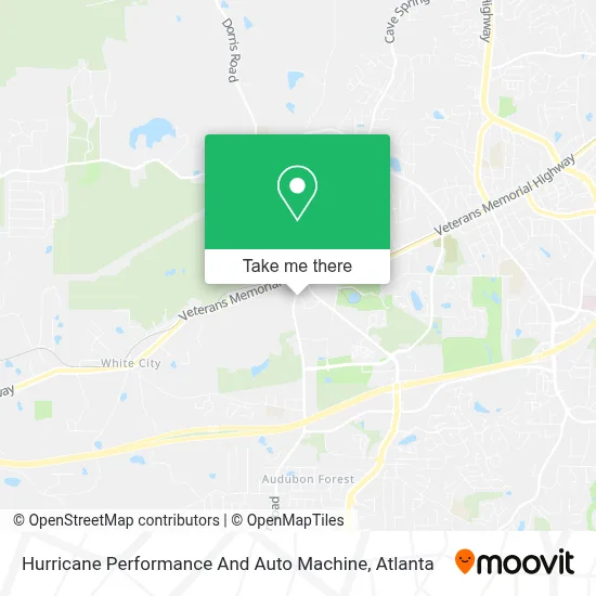 Hurricane Performance And Auto Machine map