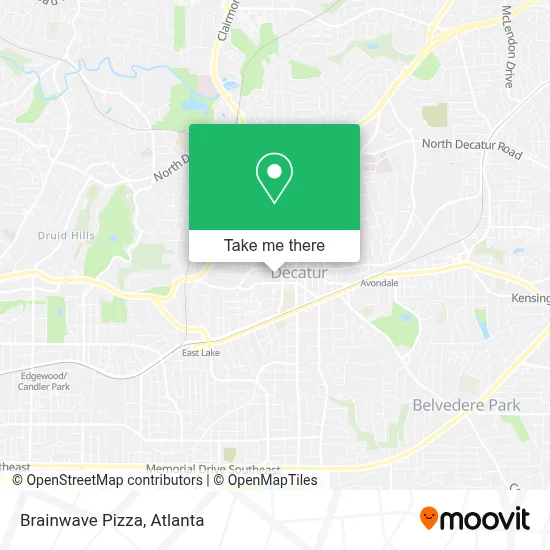 Brainwave Pizza map