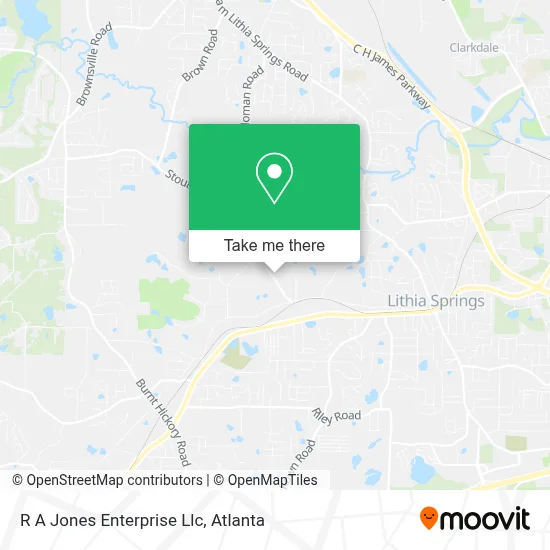R A Jones Enterprise Llc map