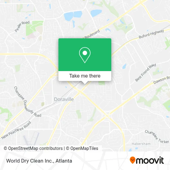 World Dry Clean Inc. map