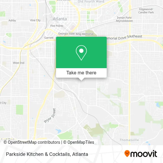 Parkside Kitchen & Cocktails map