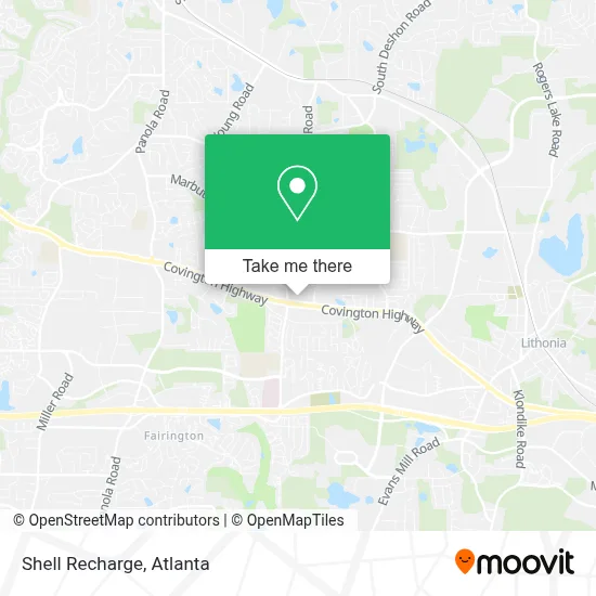 Shell Recharge map
