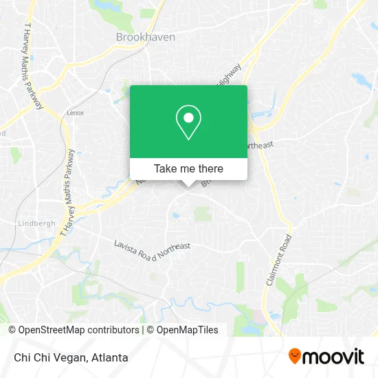 Chi Chi Vegan map