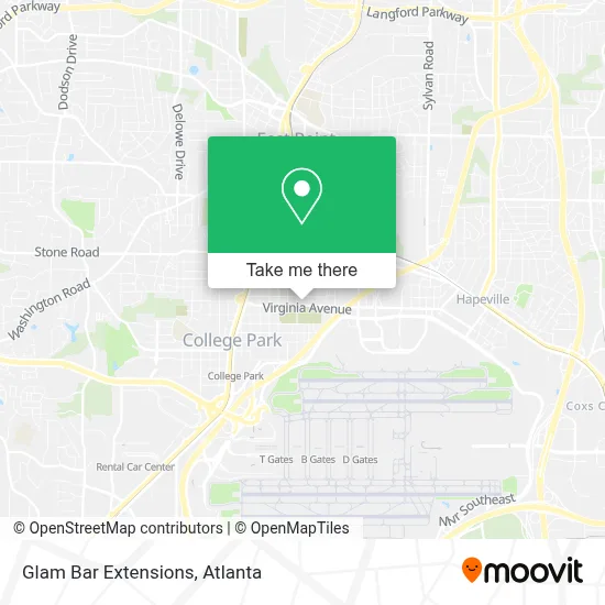 Glam Bar Extensions map