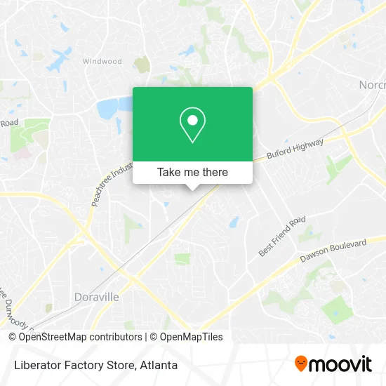 Liberator Factory Store map