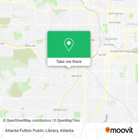Atlanta-Fulton Public Library map