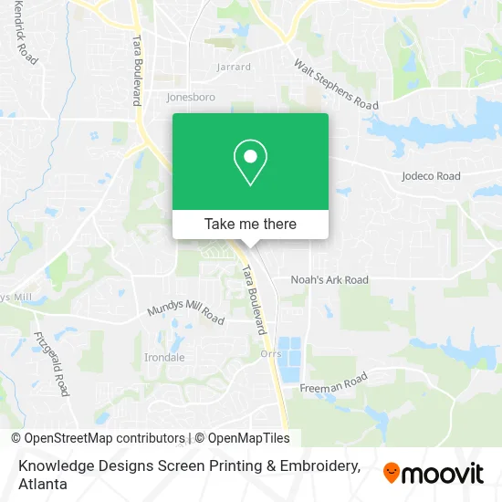 Knowledge Designs Screen Printing & Embroidery map