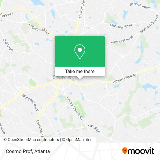 Cosmo Prof map