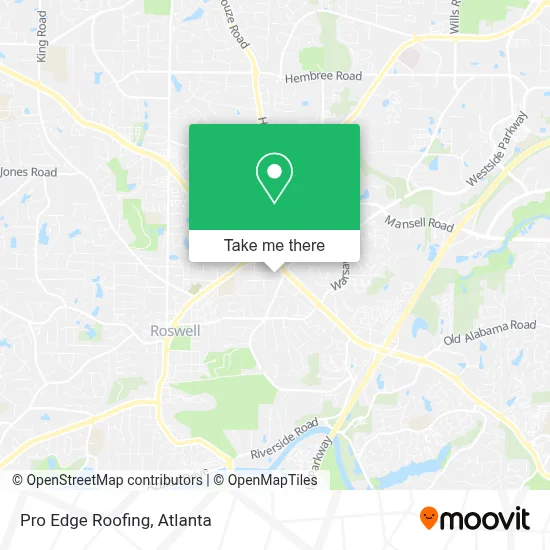 Pro Edge Roofing map