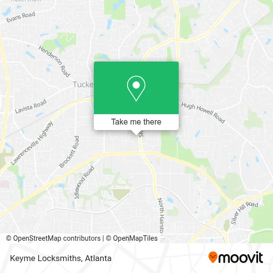 Keyme Locksmiths map