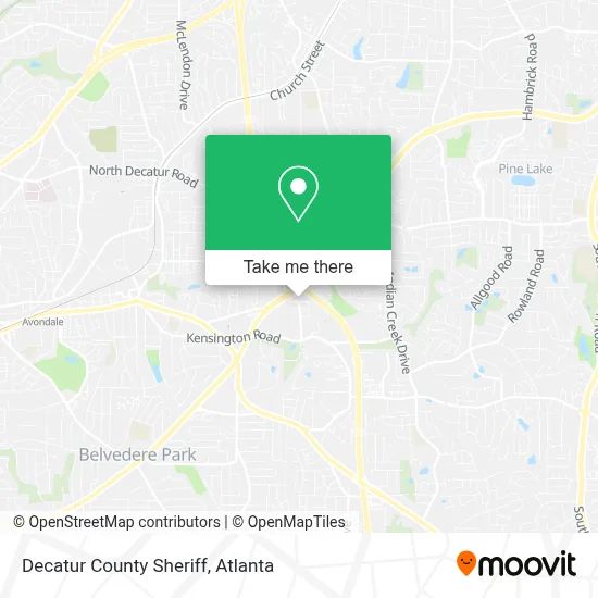 Decatur County Sheriff map