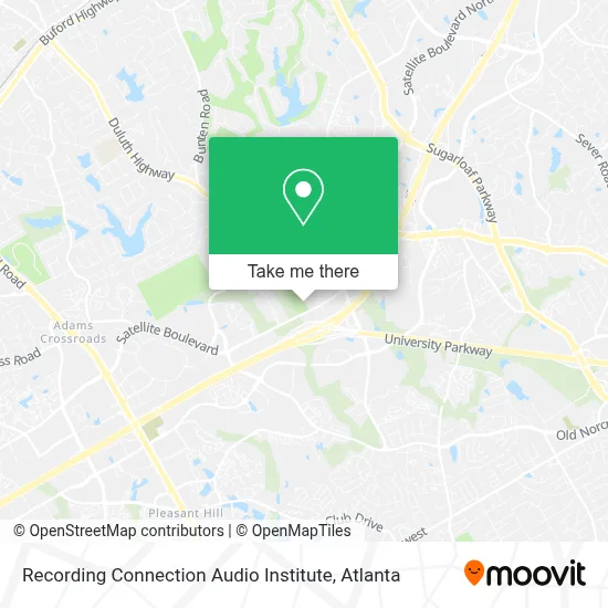 Recording Connection Audio Institute map