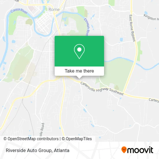 Riverside Auto Group map