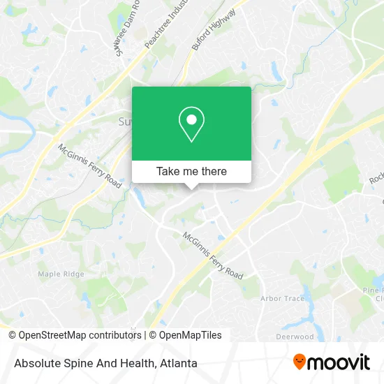 Absolute Spine And Health map