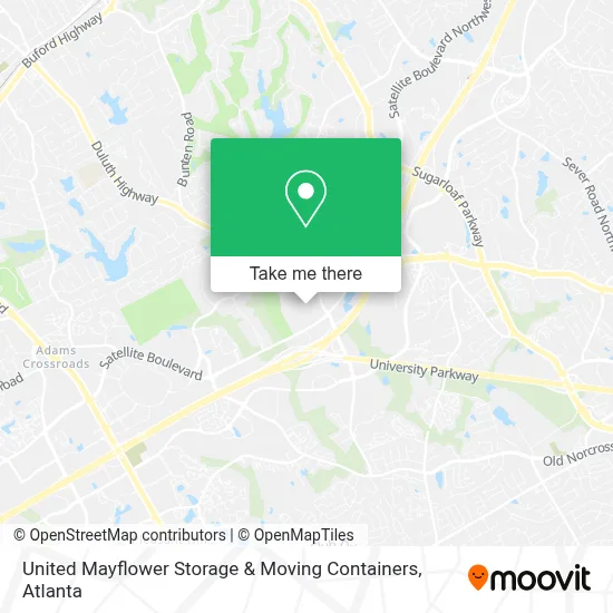 United Mayflower Storage & Moving Containers map