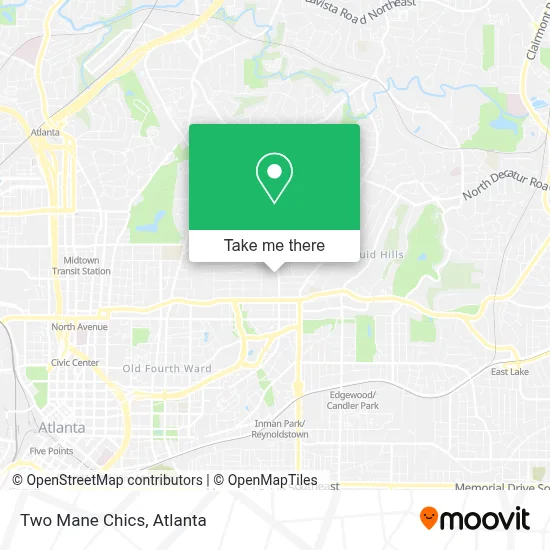 Two Mane Chics map