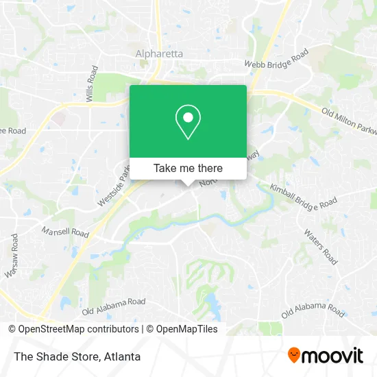 The Shade Store map