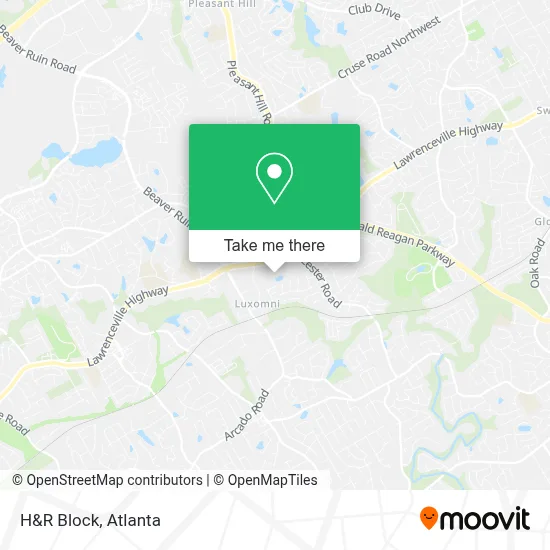 H&R Block map