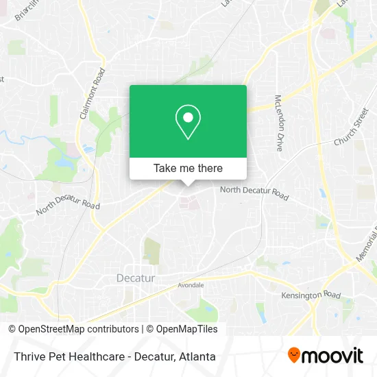 Thrive Pet Healthcare - Decatur map