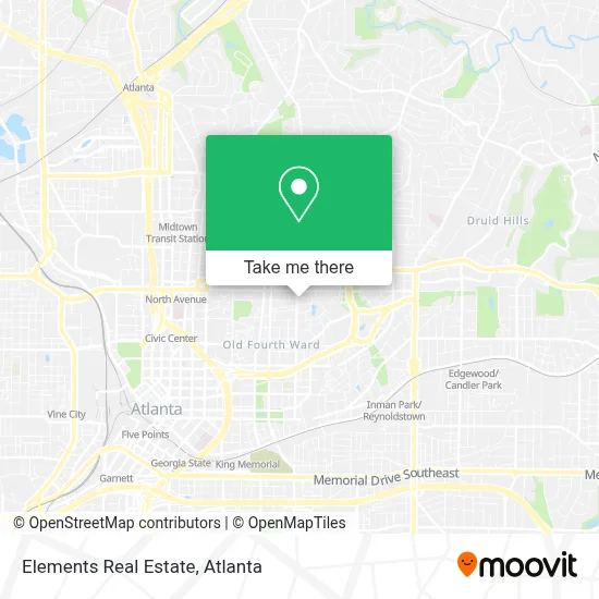 Elements Real Estate map