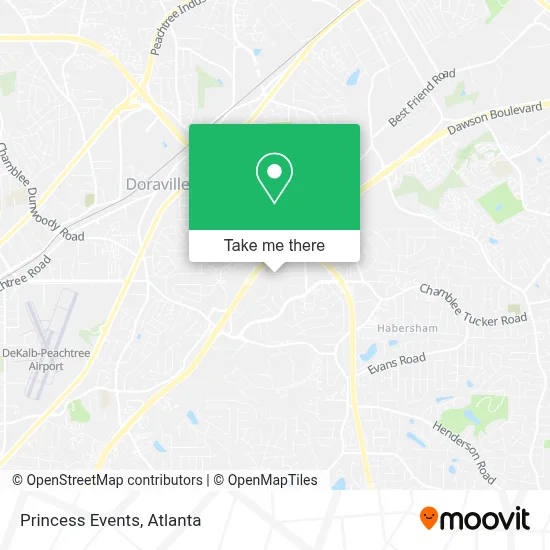 Princess Events map