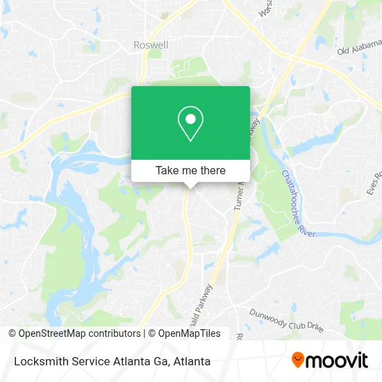 Locksmith Service Atlanta Ga map