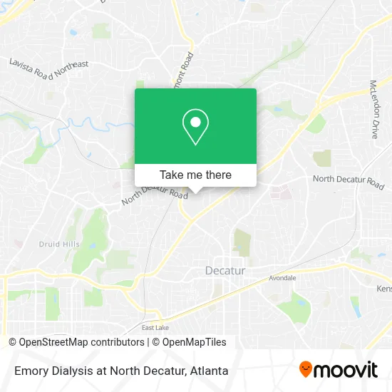 Emory Dialysis at North Decatur map