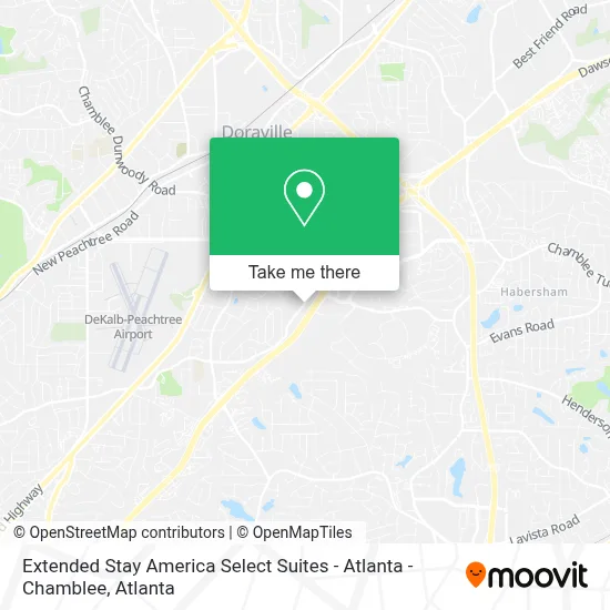 Extended Stay America Select Suites - Atlanta - Chamblee map