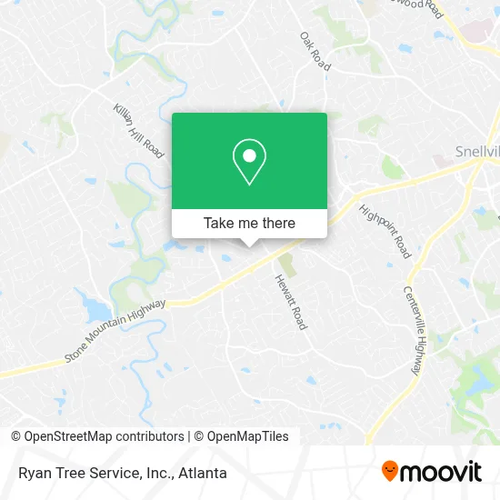 Ryan Tree Service, Inc. map