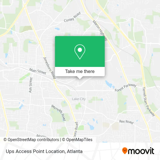 Ups Access Point Location map