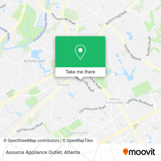 Asource Appliance Outlet map