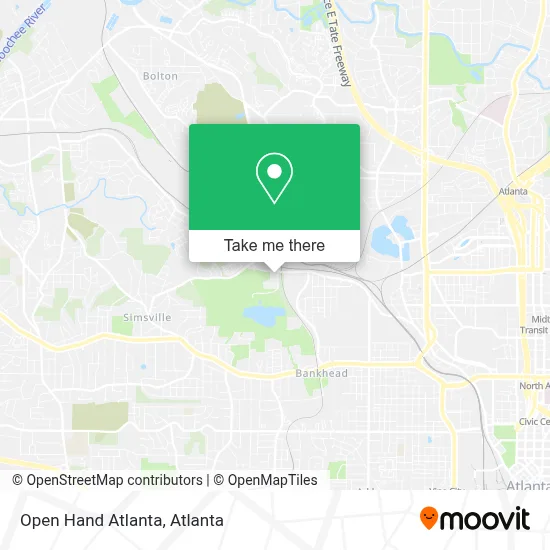 Open Hand Atlanta map