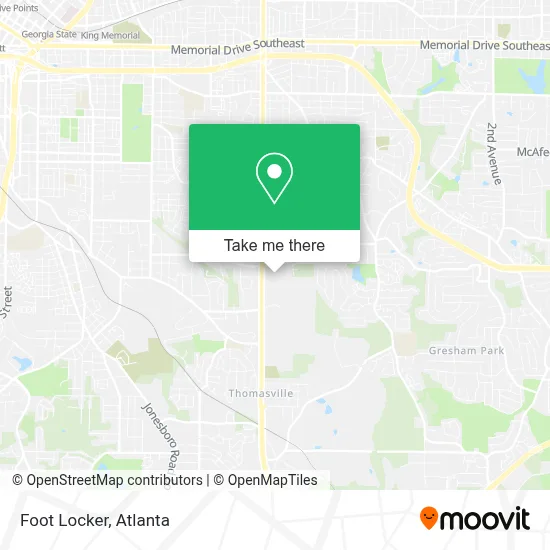 Foot Locker map