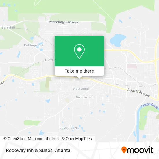 Rodeway Inn & Suites map