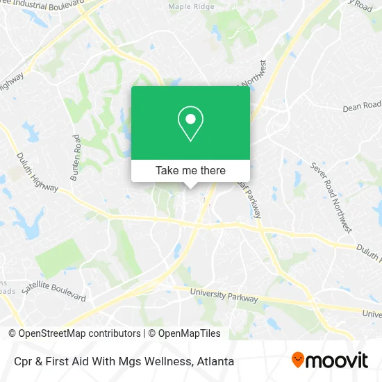 Cpr & First Aid With Mgs Wellness map