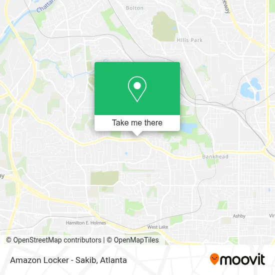 Amazon Locker - Sakib map