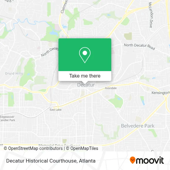 Decatur Historical Courthouse map